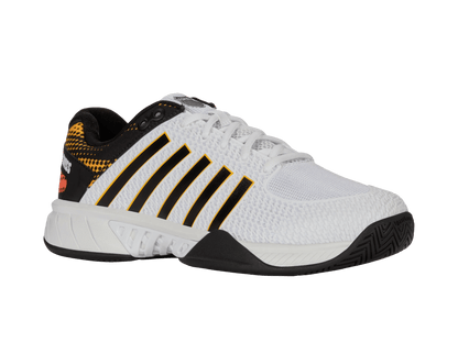 K-Swiss Men's Express Light Pickleball Shoes – 2E Wide, White/Daffodil