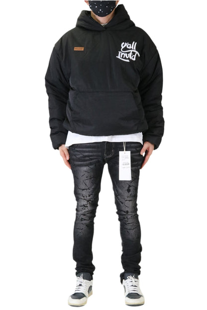 Koala Padded Crop Style Nylon Pullover Jacket