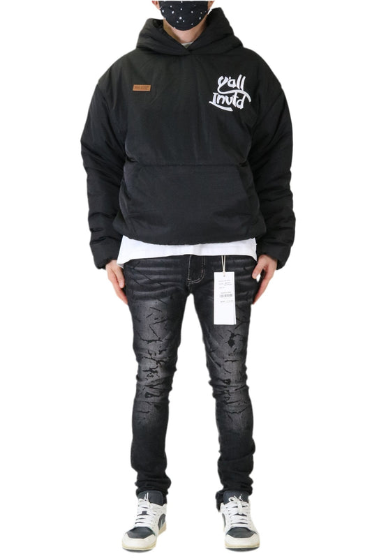 Koala Padded Crop Style Nylon Pullover Jacket