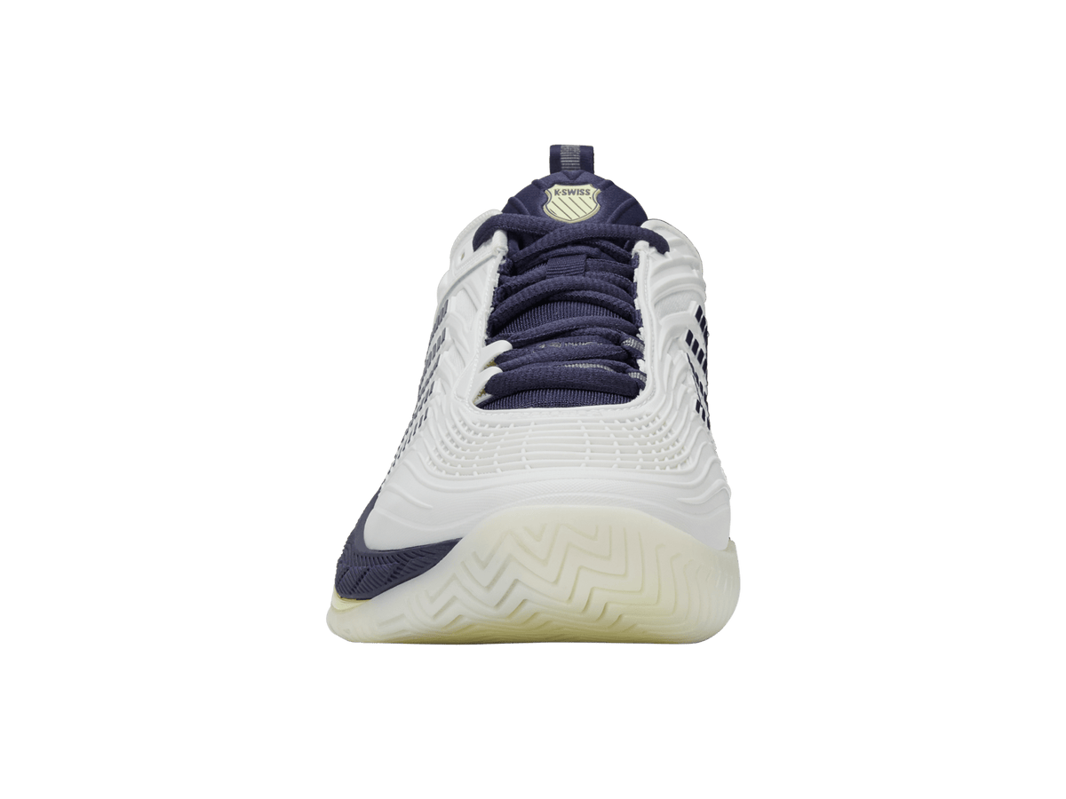 K-Swiss Men's Hypercourt Supreme 2 Court Shoes – Blanc de Blanc/Naval Academy/Luminary Green