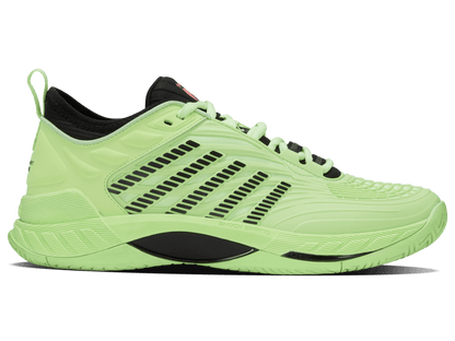 K-Swiss Men's Hypercourt Supreme 2 Court Shoes – Soft Neon Green/Black/Neon Lava