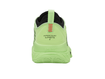 K-Swiss Men's Hypercourt Supreme 2 Court Shoes – Soft Neon Green/Black/Neon Lava