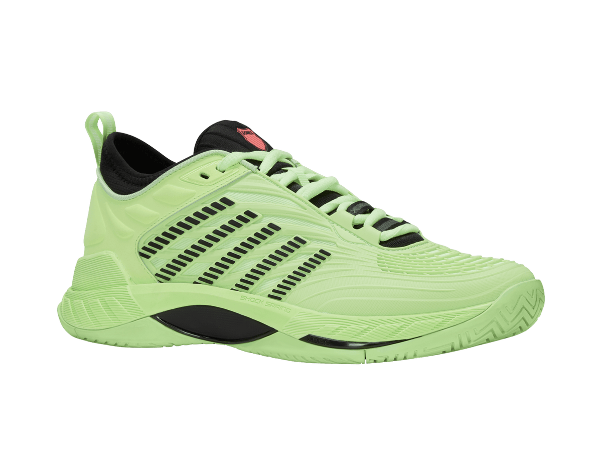 K-Swiss Men's Hypercourt Supreme 2 Court Shoes – Soft Neon Green/Black/Neon Lava