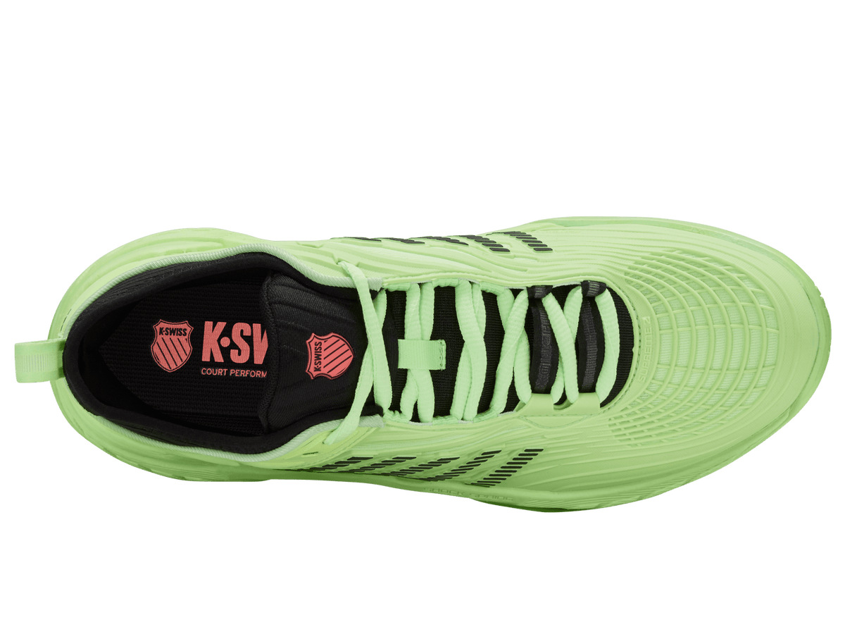 K-Swiss Men's Hypercourt Supreme 2 Court Shoes – Soft Neon Green/Black/Neon Lava
