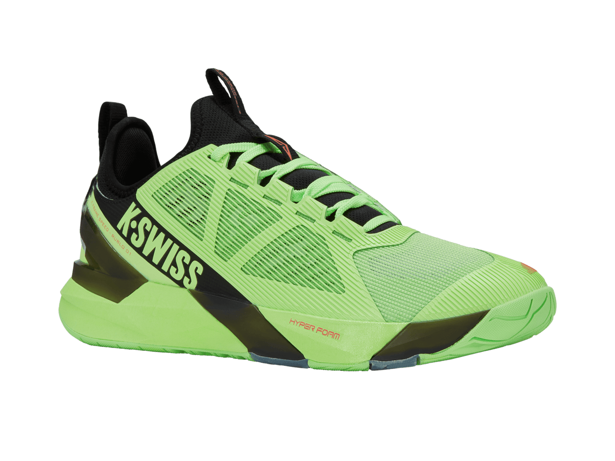 K-Swiss Men's K-Frame Speed Rublo Court Shoes – Soft Neon Green/Black/Neon Lava