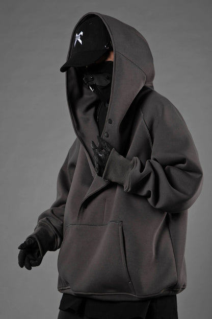 Layered Hoodie |Gray