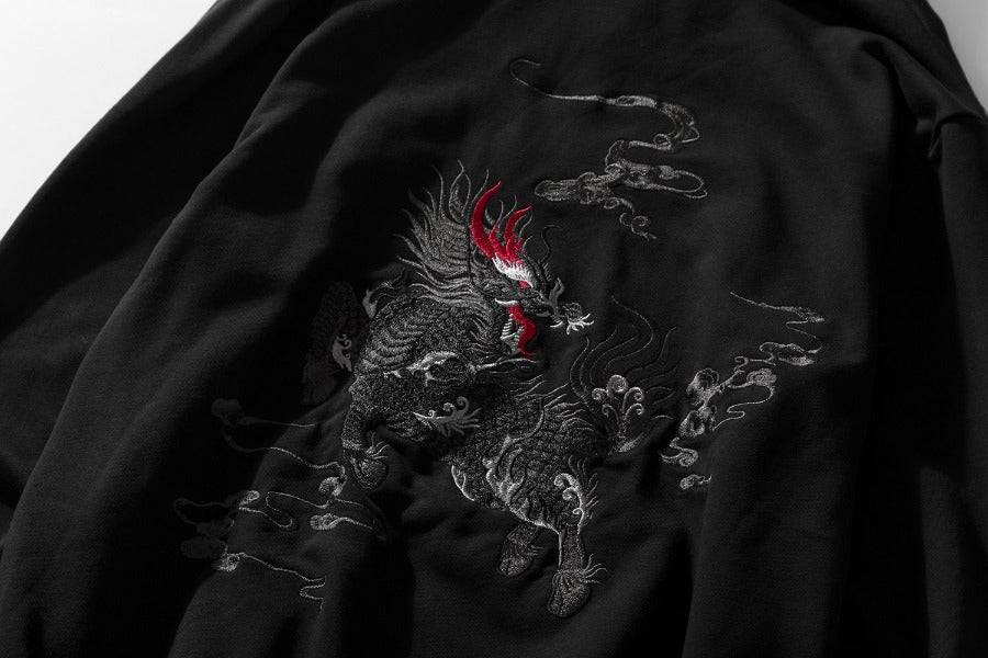 Kirin Embroidery Hoodie