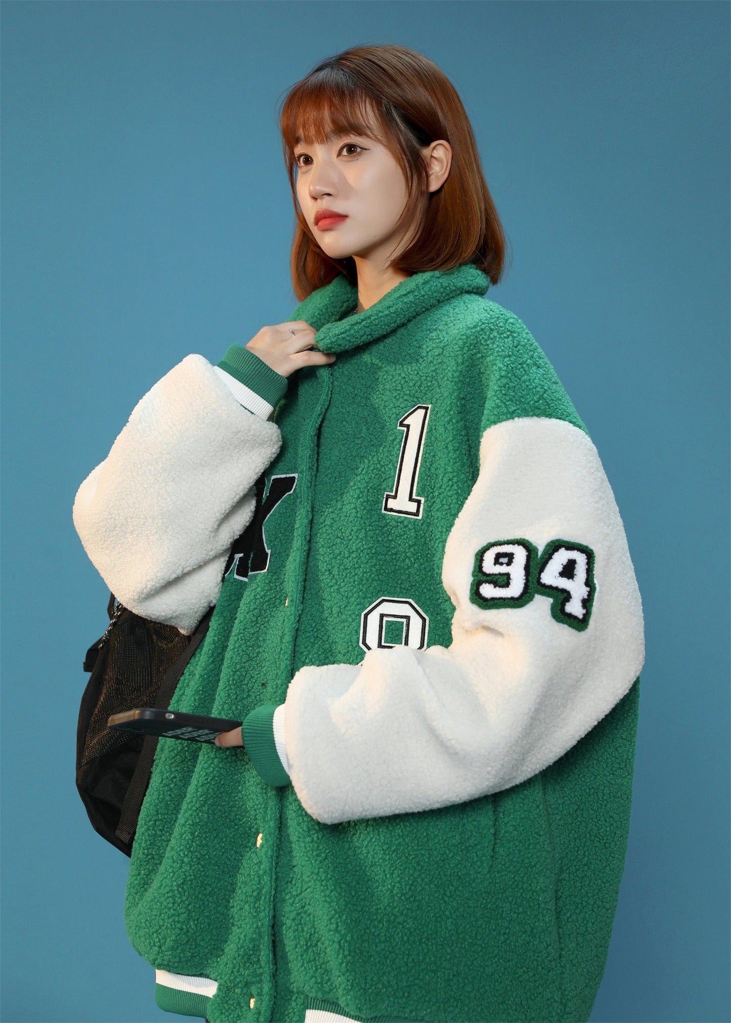 Year 94 Furry Varsity Jacket