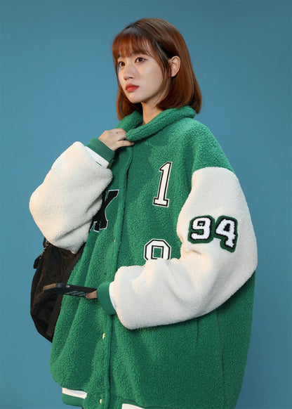 Year 94 Furry Varsity Jacket