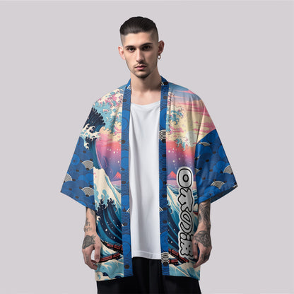 Blue Waves Kimono