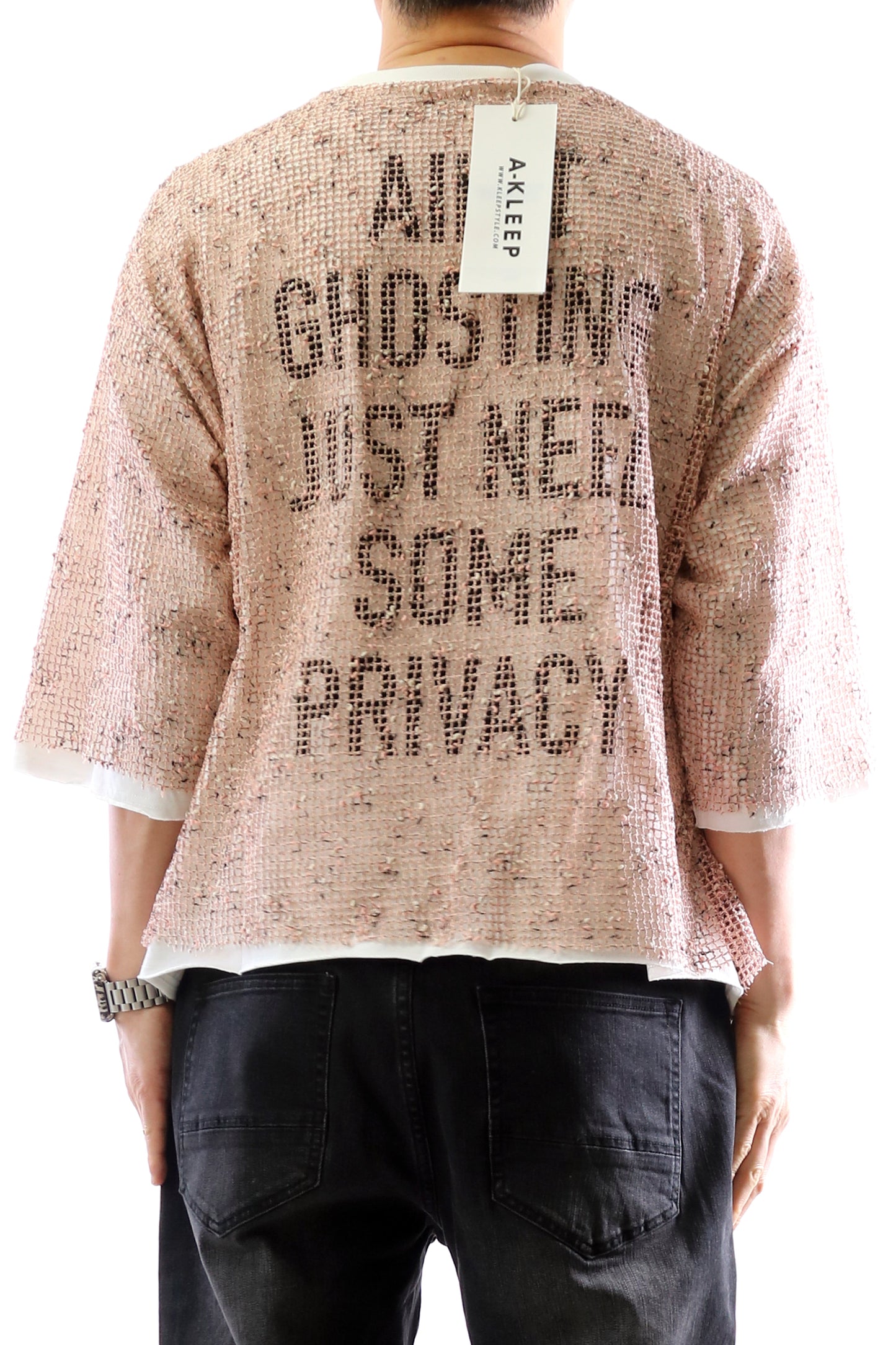 S/N Jersey 3/4 Sleeve Crop Top Tee