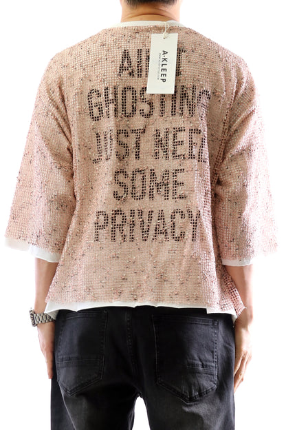 S/N Jersey 3/4 Sleeve Crop Top Tee