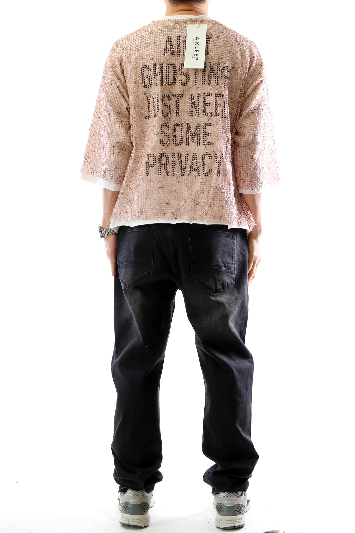 S/N Jersey 3/4 Sleeve Crop Top Tee