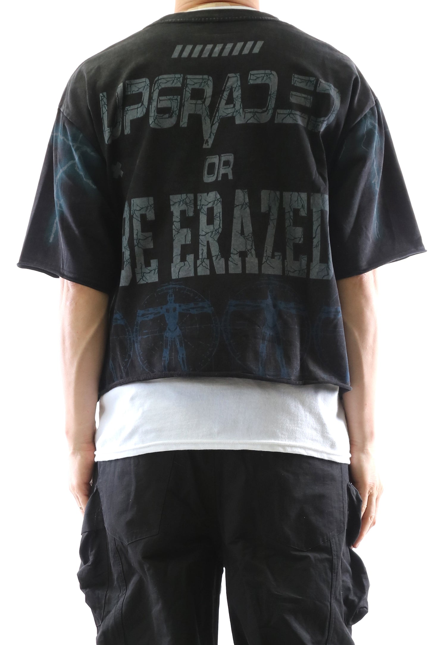 S/N Jersey 3/4 Sleeve Crop Top Tee