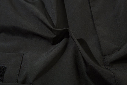 Matte Black Cargo Joggers