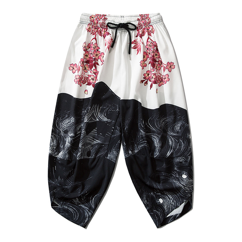 Pink Flowers Lightweight Pants