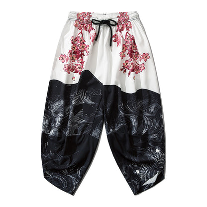 Pink Flowers Lightweight Pants