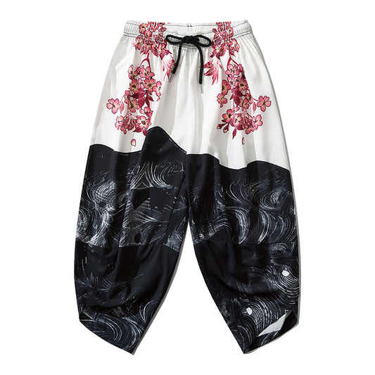 Pink Flowers Lightweight Pants