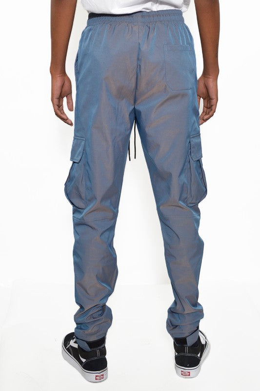 Peacock  Iridescent Jogger Pants