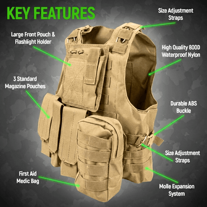 Tactical Military Tactical Plate Carrier Vest