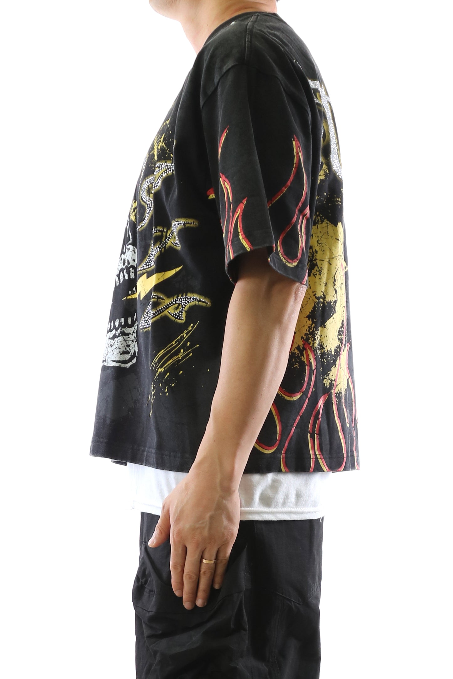 S/N Jersey 3/4 Sleeve Crop Top Tee