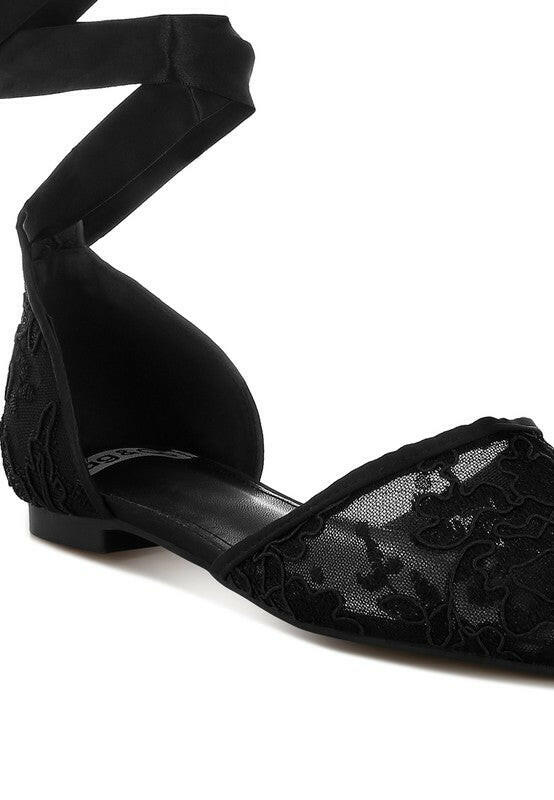 Shrami Pearl & Rhinestone Strap Flat Sandals.