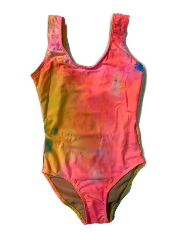 KIDS TIE - DYE ONE PIECE BATHING SUIT