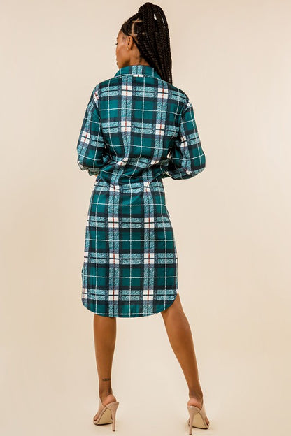 Flannel Plaid Long Button Down