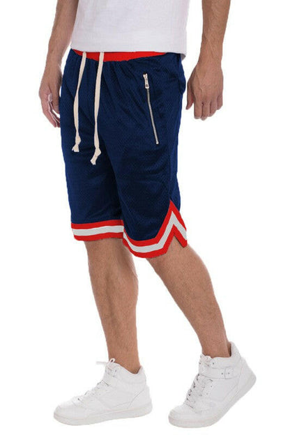 Striped Band Basketball Shorts.