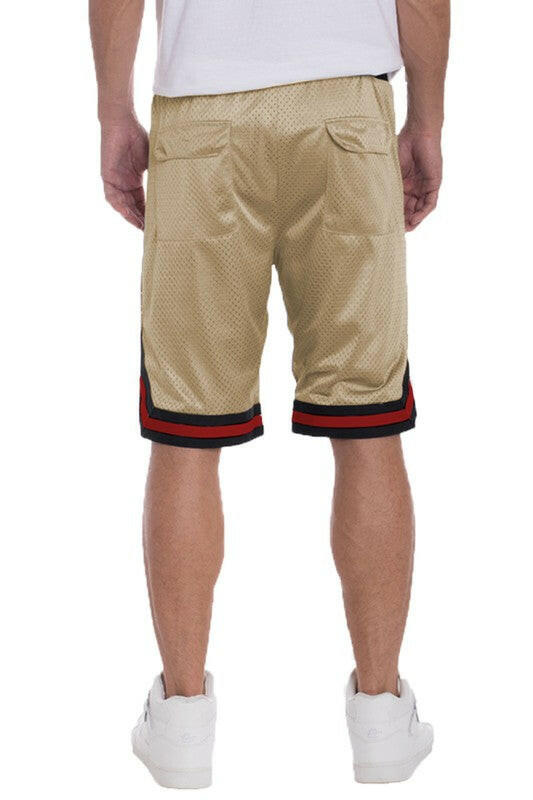 Striped Band Basketball Shorts.