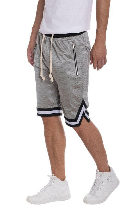 Striped Band Basketball Shorts.
