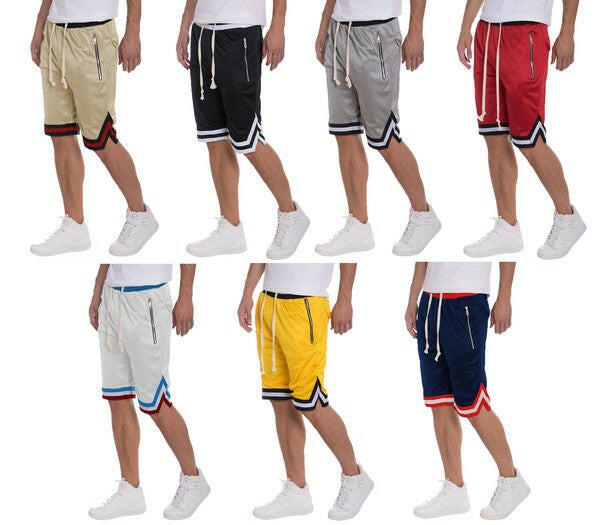 Striped Band Basketball Shorts.