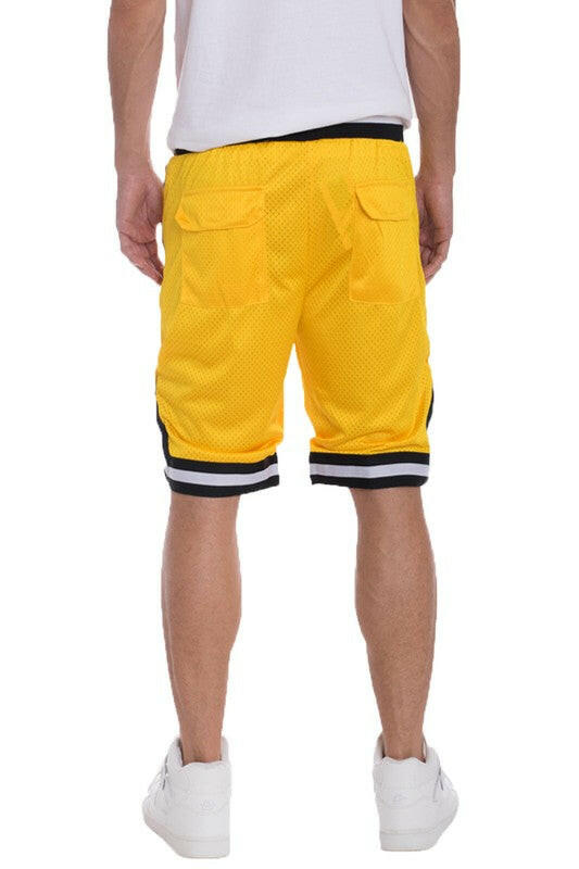 Striped Band Basketball Shorts.