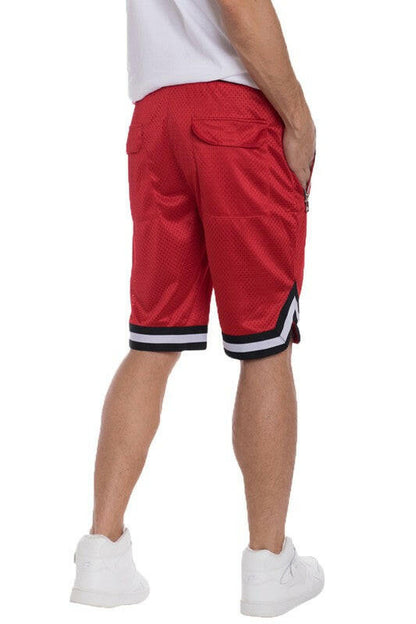 Striped Band Basketball Shorts.
