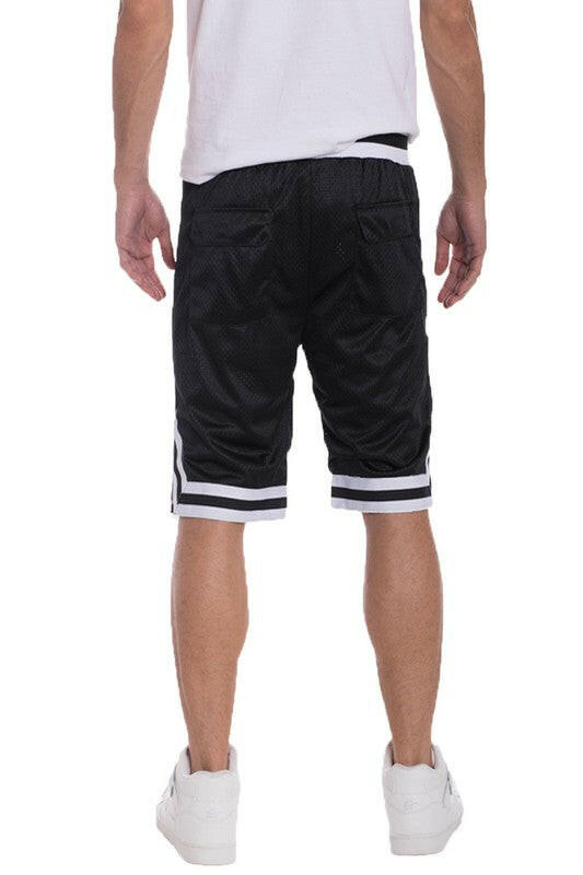 Striped Band Basketball Shorts.