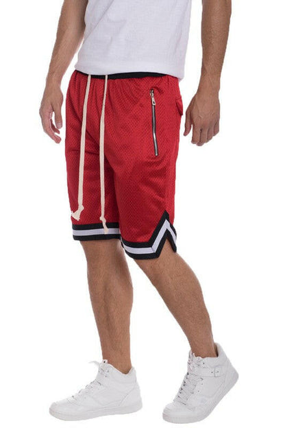 Striped Band Basketball Shorts.