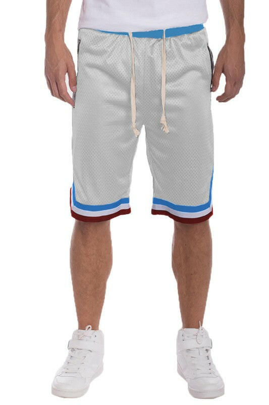 Striped Band Basketball Shorts.