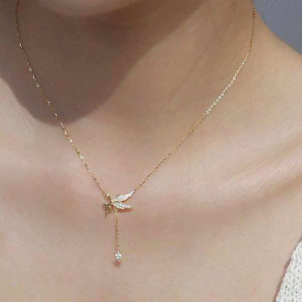 14K Gold Plated Fairy Necklace