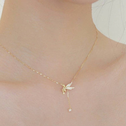 14K Gold Plated Fairy Necklace