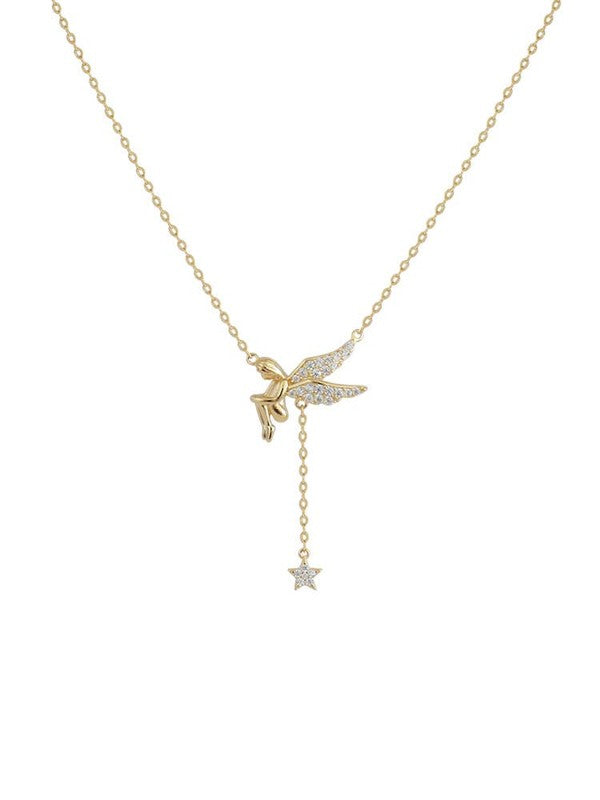 14K Gold Plated Fairy Necklace