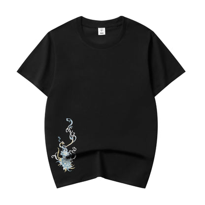 Blue Kirin Embroidered Tee