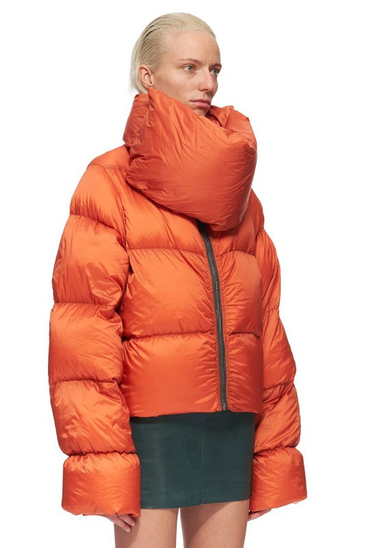 Wrap Snap Puffer Jacket