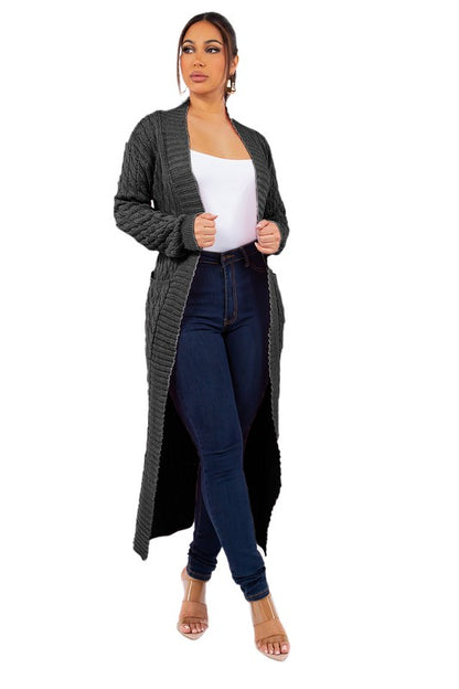 Long Maxi Sweater Cardigan