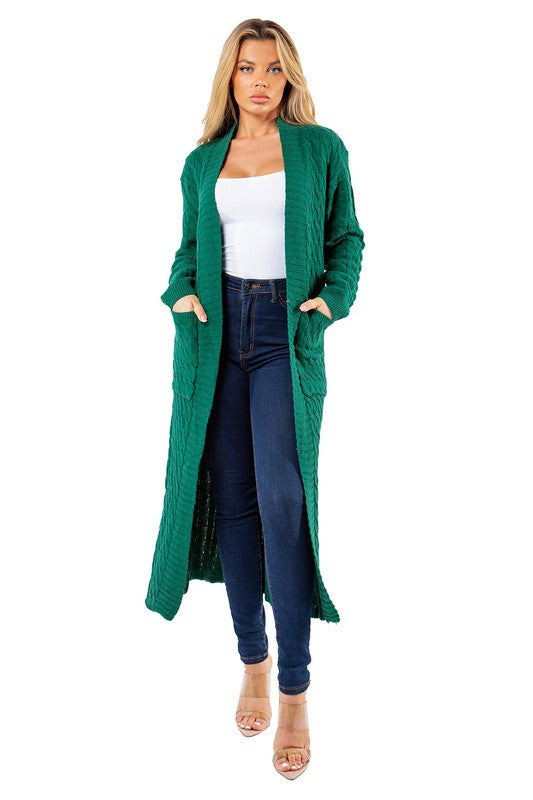 Long Maxi Sweater Cardigan