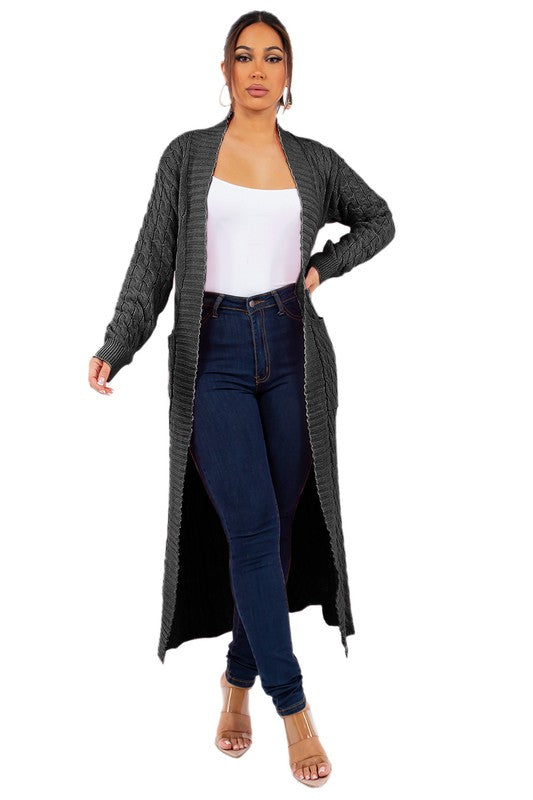 Long Maxi Sweater Cardigan