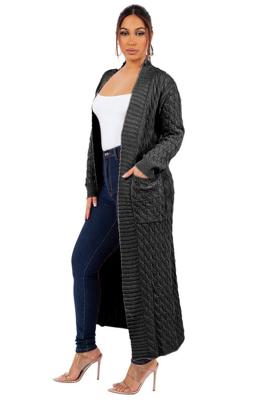 Long Maxi Sweater Cardigan