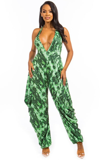 Emerald Tie Dye Jumpsuit