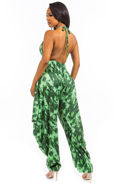 Emerald Tie Dye Jumpsuit