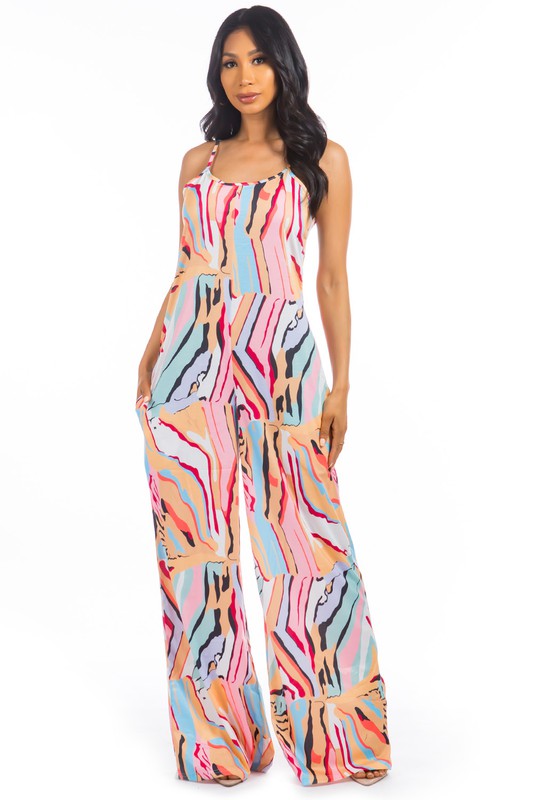 Wavy Color Jumpsuit