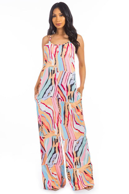 Wavy Color Jumpsuit